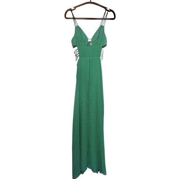 agneza lace maxi dress Laced In Love Maxi Dress L Dusty Olive by Lane 201 main image 1